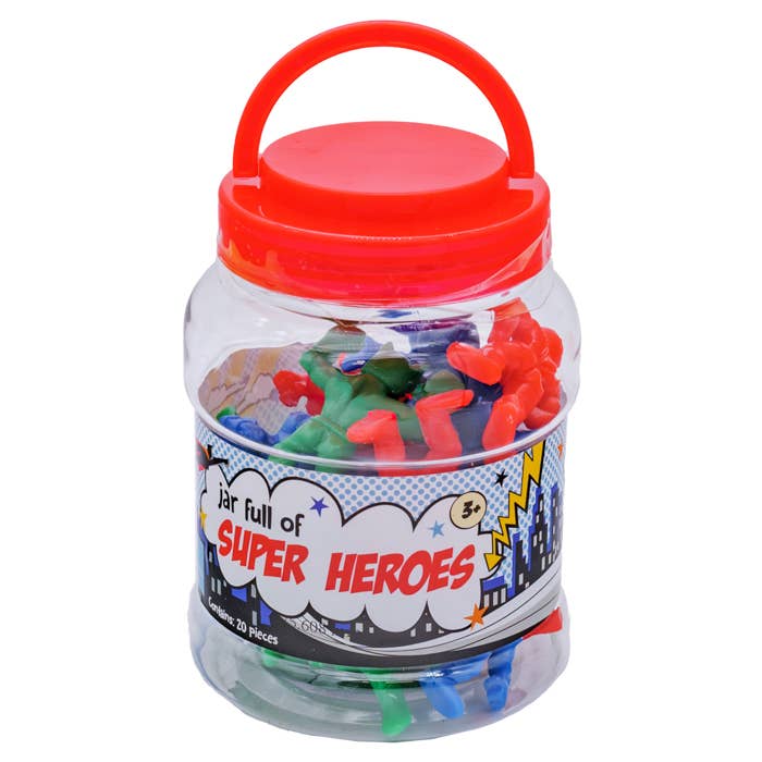 Toysmith - Wholesale Toy Set - Kids - Toysmith Jar Full of Super Heroes