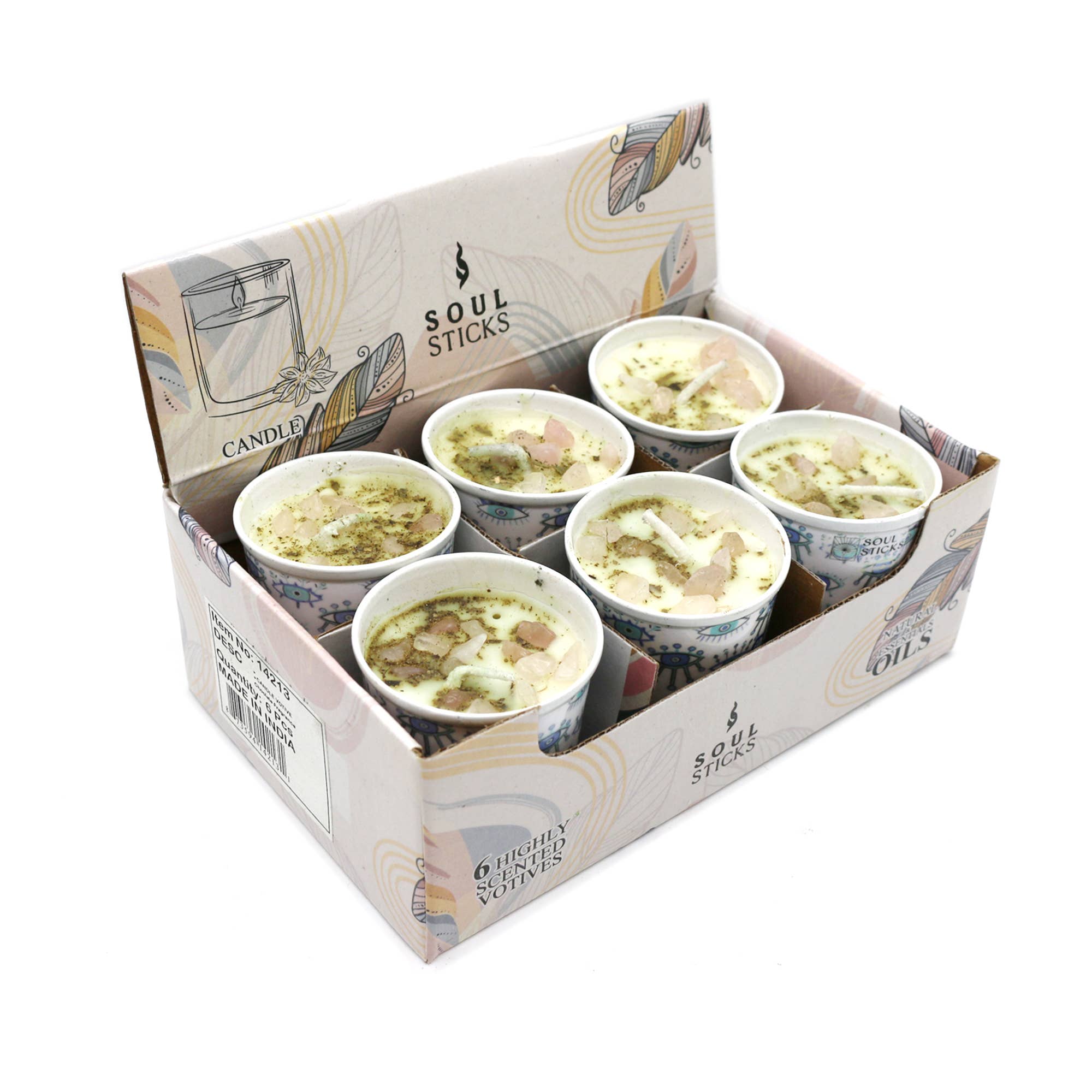 Designs by Deekay Inc. - Wholesale Jar/filled candle - Hamsa Scented Votive Candles (6)3