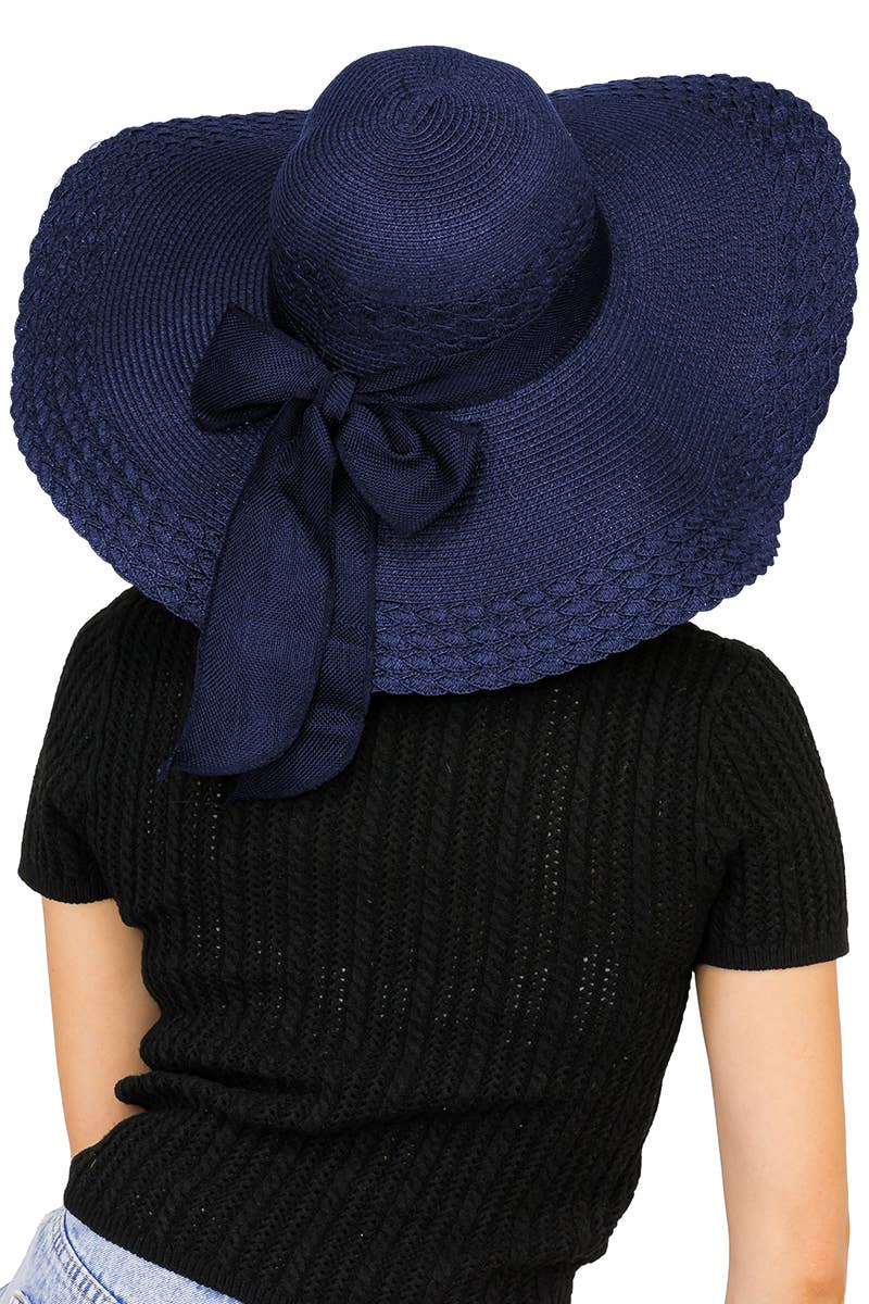 Cap Zone – Engroshandel Stråhat – til kvinder – Kammusling Hem Jute Chiffon bue papir halm Floppy solhat14