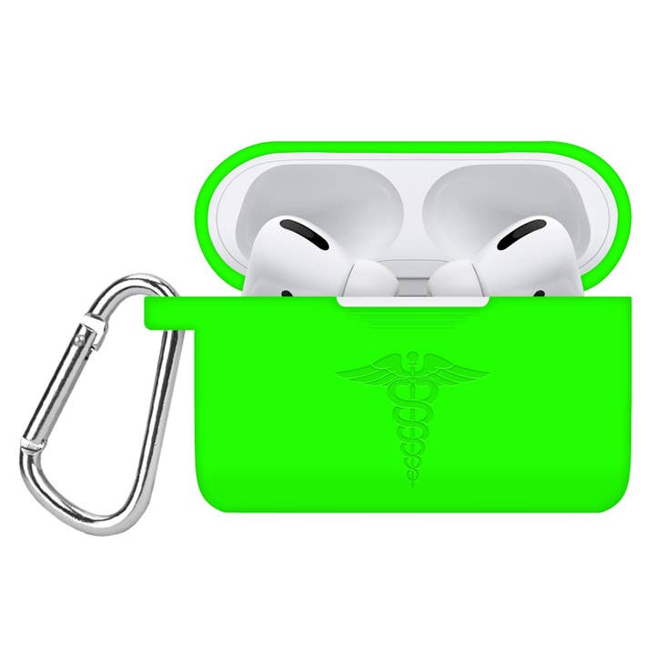 Affinity Bands - Wholesale Earphone/Headphone Case - Unisex - Registered Nurse First Responder Engraved AirPods Pro 1 & 2 Case Cover Neon