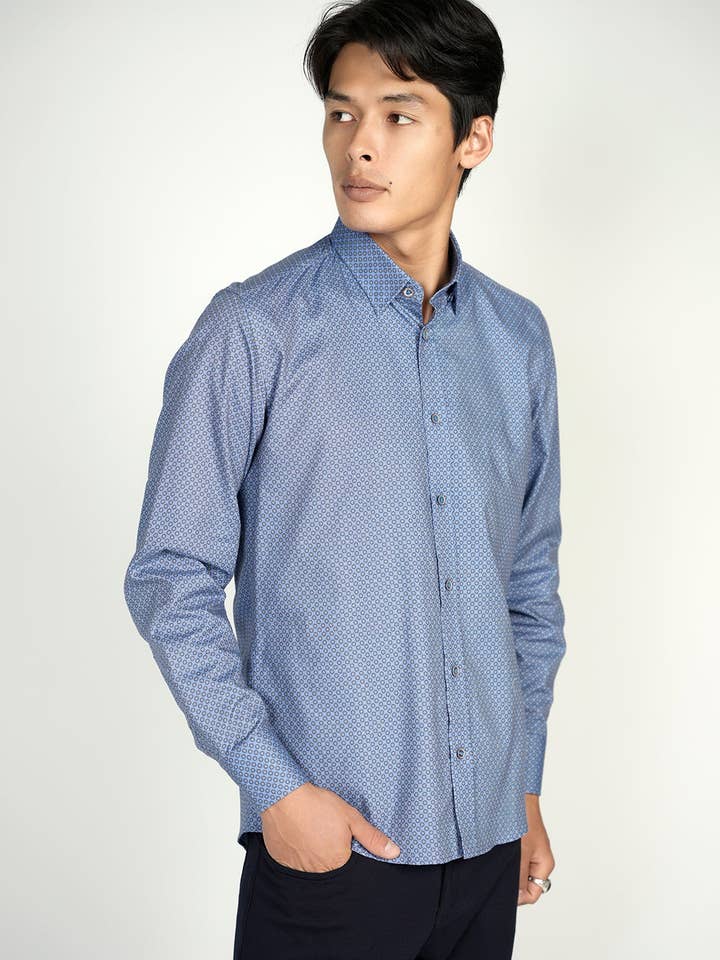 LEO Spheres King Cotton Hemd für den Großhandel von Luchiano Visconti