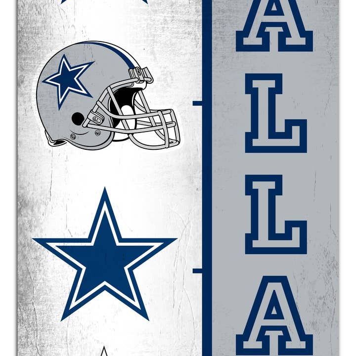 Fan Creations - Wholesale Sign - Dallas Cowboys Team Logo Progression 6x12