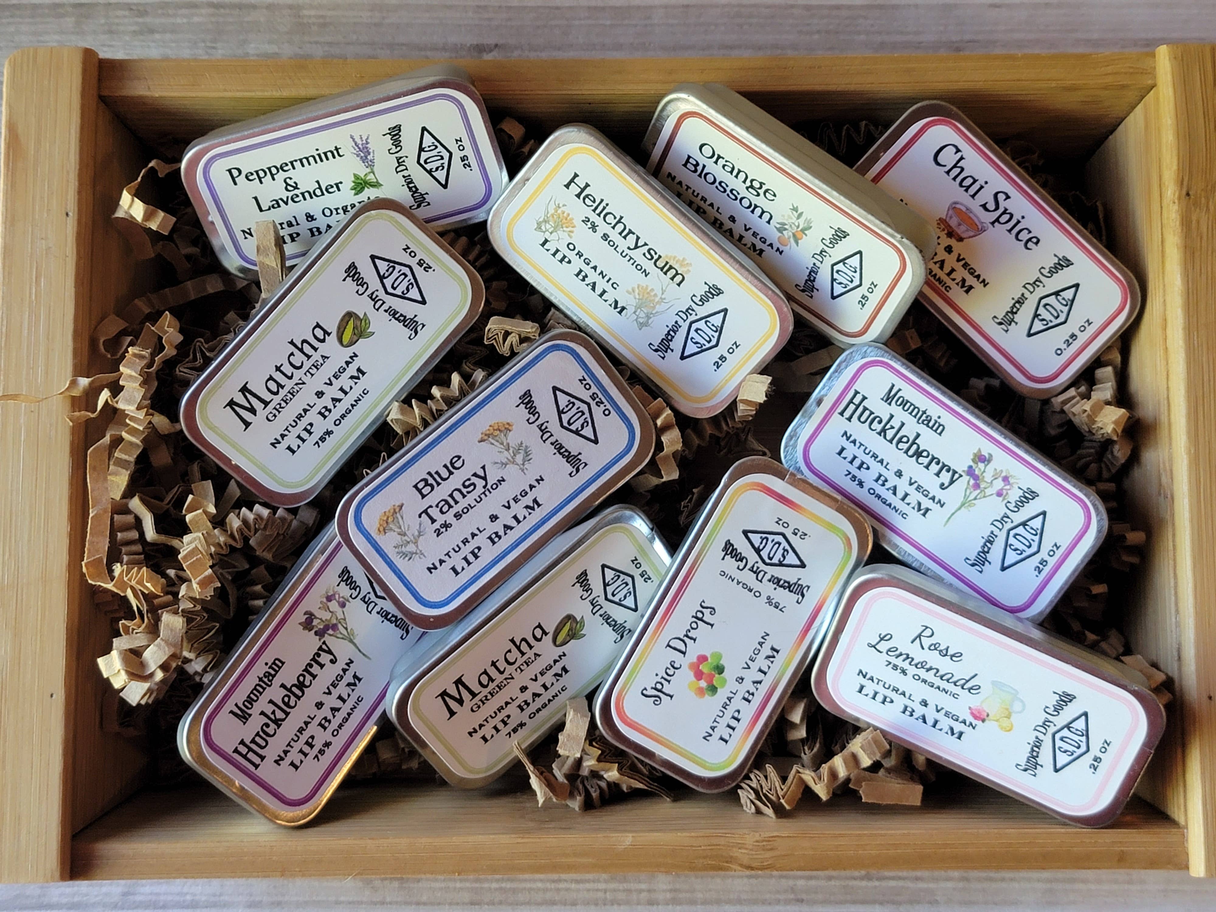 Superior Dry Goods - Wholesale Lip Balm - Helichrysum Lip Balm | Aluminum Slider | Natural & Organic3