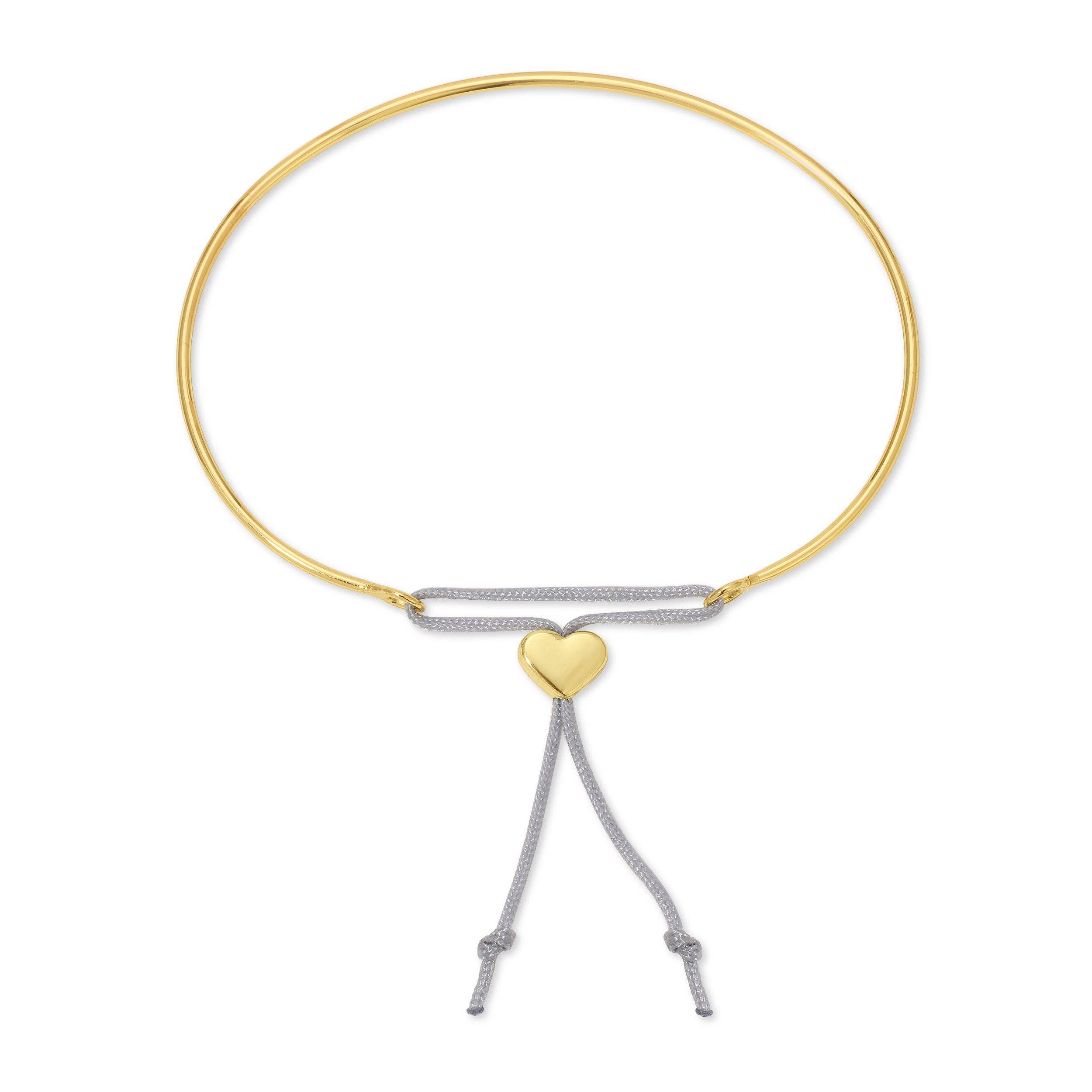 Lucky Feather - Wholesale Charm/Dangle Bracelet - Reminder Bracelet (New) - Loved (heart) - Gold1