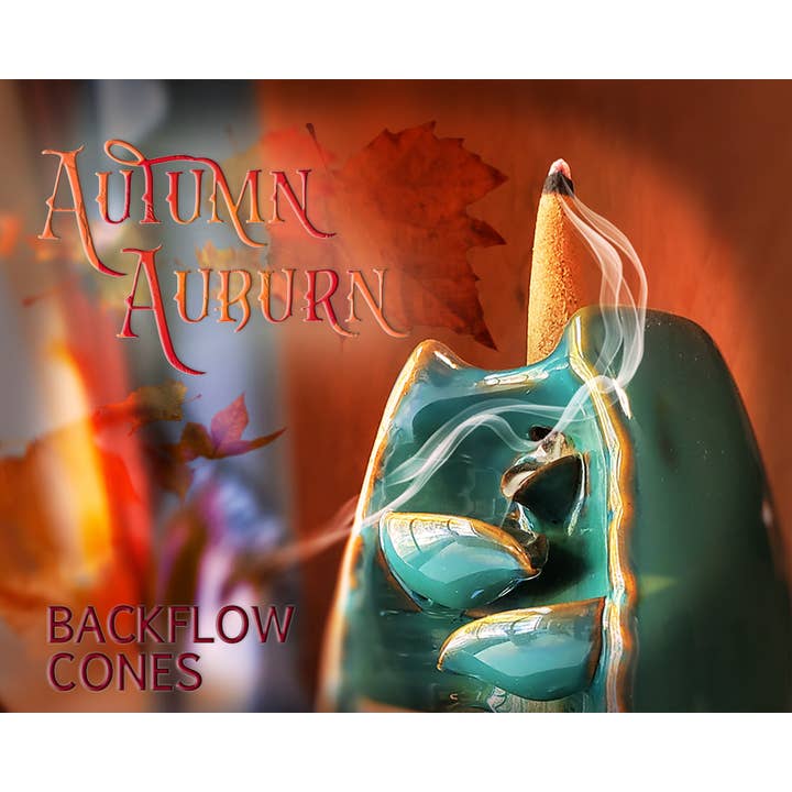 Encens à reflux Auburn d'automne avec parfums d'automne pour la vente par Hazel Fern Scents