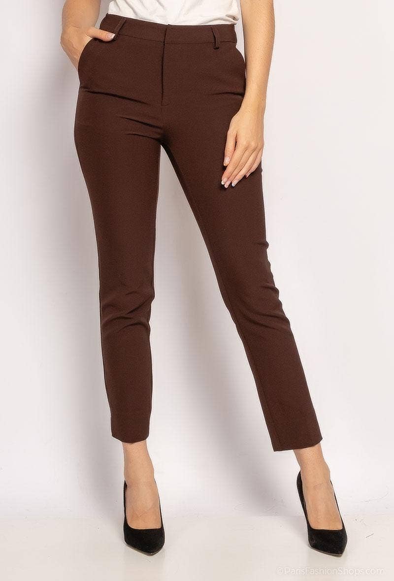 Attentif Paris – wholesale Pants – Women's – [Timeless] High-waisted cigarette pants39