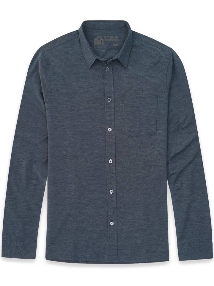 INTO THE AM - Vente Chemise à col boutonné – homme - Chemise boutonnée à manches longues pour hommes48