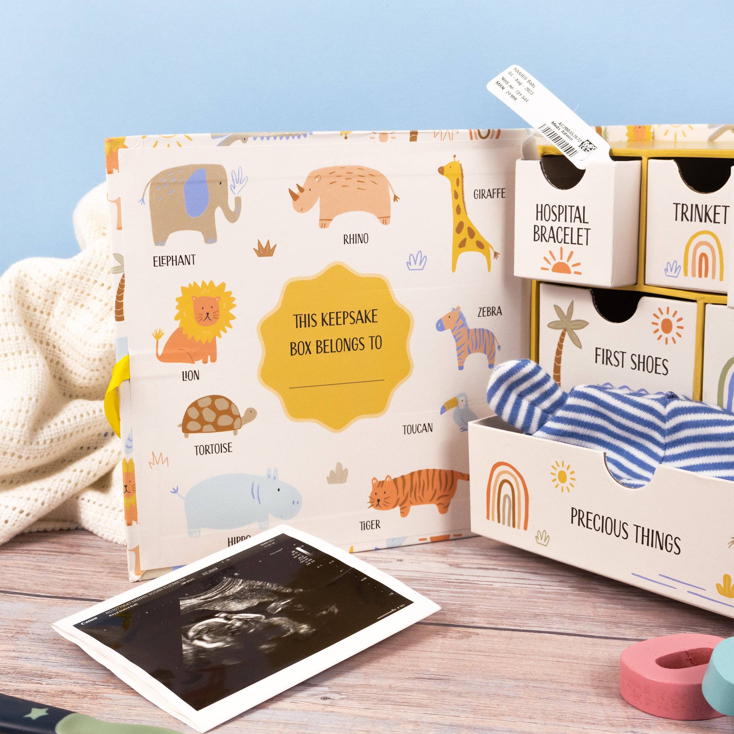 Robert Frederick Ltd - Wholesale Herinneringenbox - Kinderen en baby - Lullaby Animals bewaarbox voor babyherinneringen4