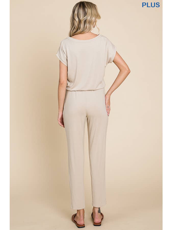 BEIGE CALDO CAR1299X - TUTA CON SCOLLO A BARCA in vendita all'ingrosso su Faire3