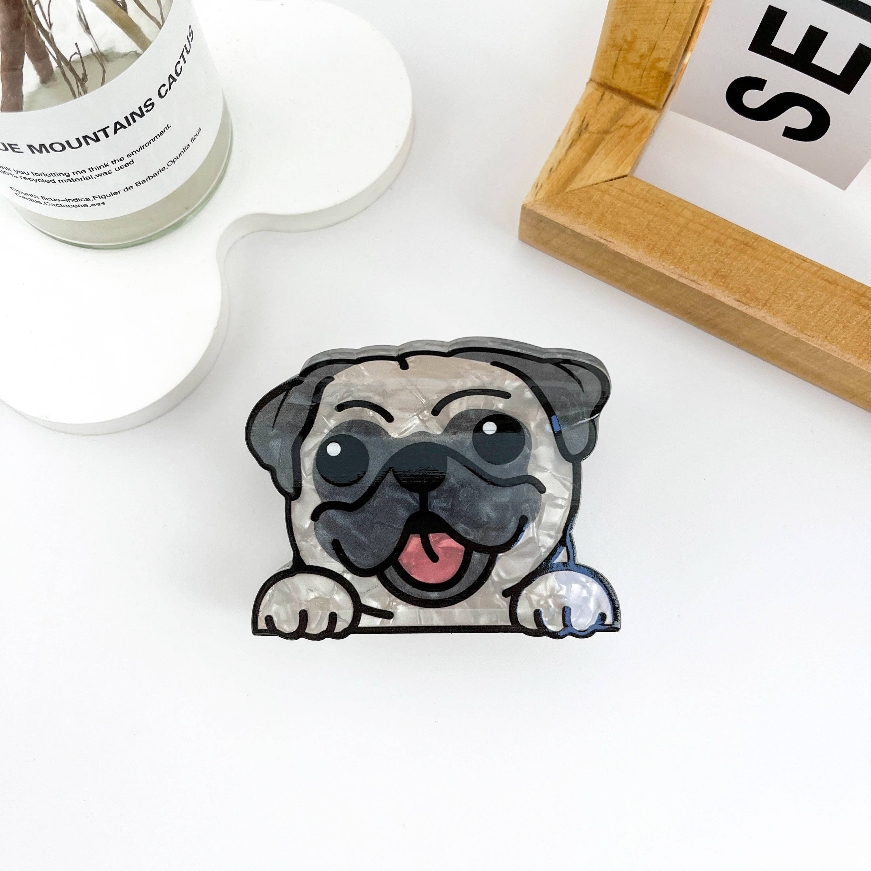 mildstyles - Vente Pince à cheveux – femme - Pince à cheveux mignonne motif chiot1