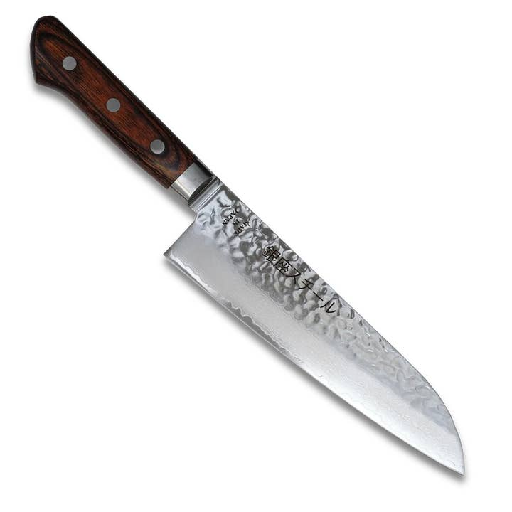 KASUMI 180- Damascus VG10 Santoku Knife 180mm-MB for wholesale by Ginza Steel