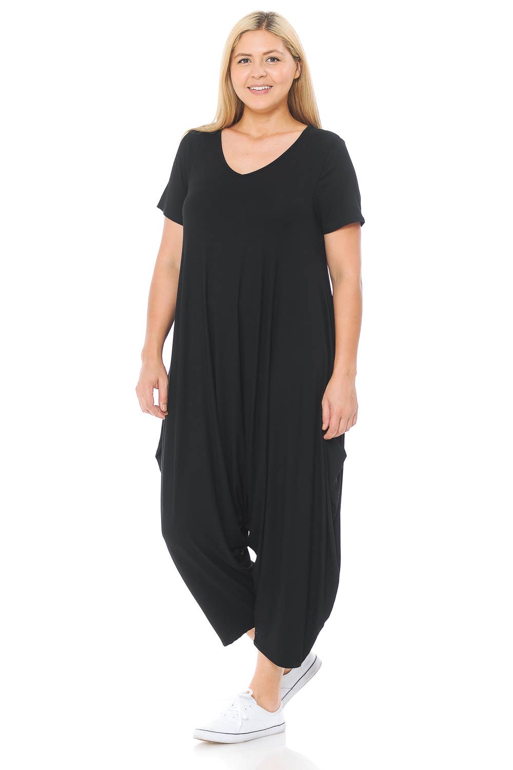 Allium - Vente Combinaison – femme - Combinaison sarouel à manches courtes Plus11