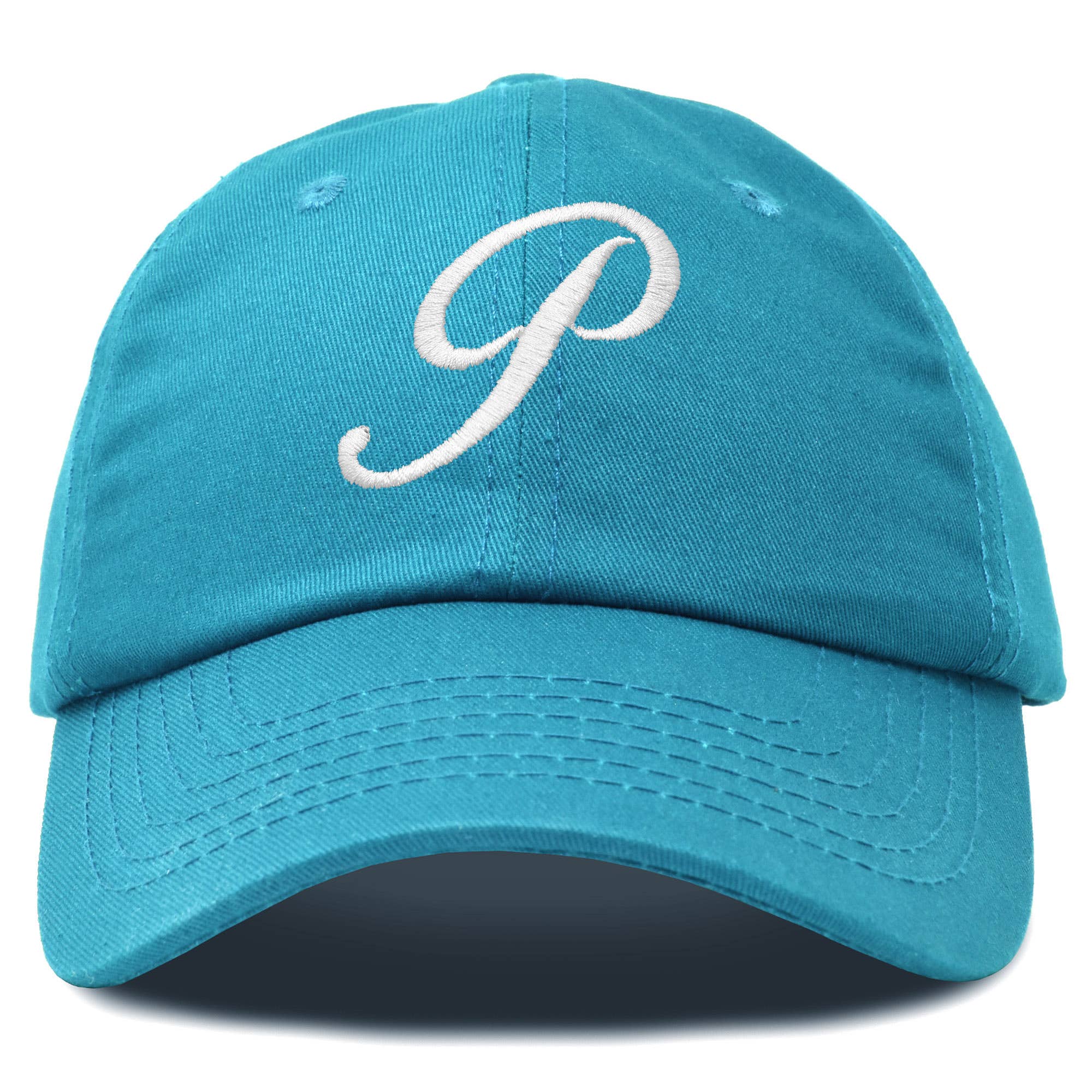 Dalix - Wholesale Baseball Cap - Women's - DALIX Initial Hat Letter P Womens Baseball Cap Monogram80