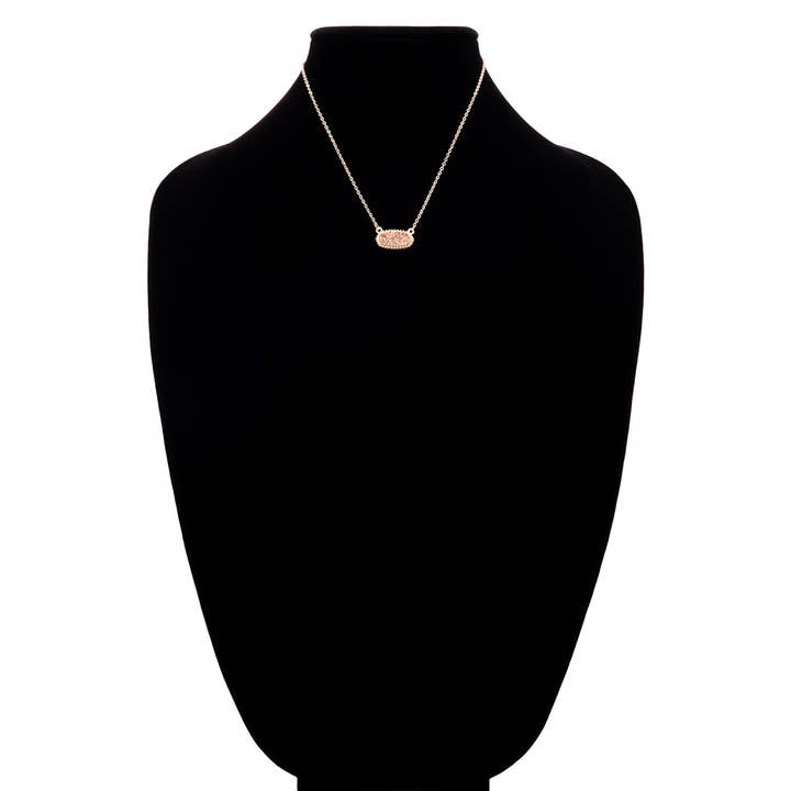 Urbanista - Wholesale Pendant/Charm Necklace - Drusy Accented Short Pendant Necklace4