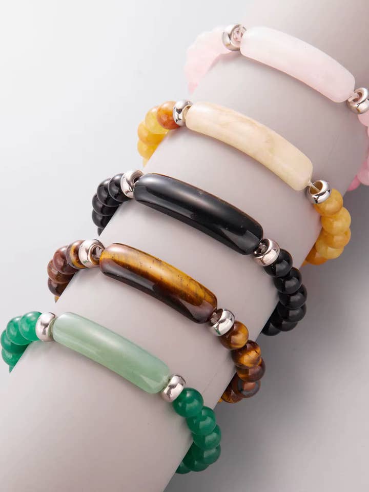 Crystal Bead Bar Bracelet for wholesale by Spiritually Bold