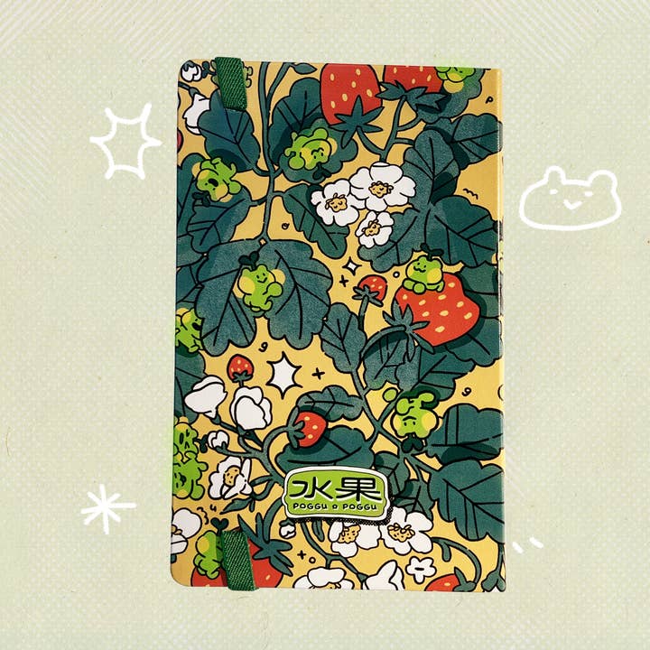 pogpals - Wholesale Notebook - Yellow Strawberry Notebook ✿ Dot Grid A51