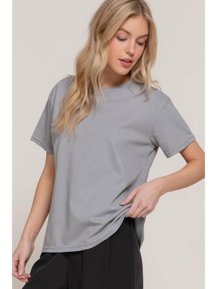 Active Basic | Active USA - Wholesale Knit Top - Women's - Short Sleeve Round Neck Tee