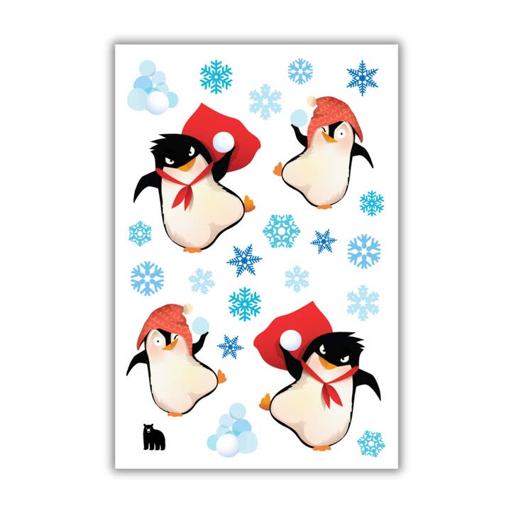 Snowball Fight for wholesale by Four Bears Sticker Club