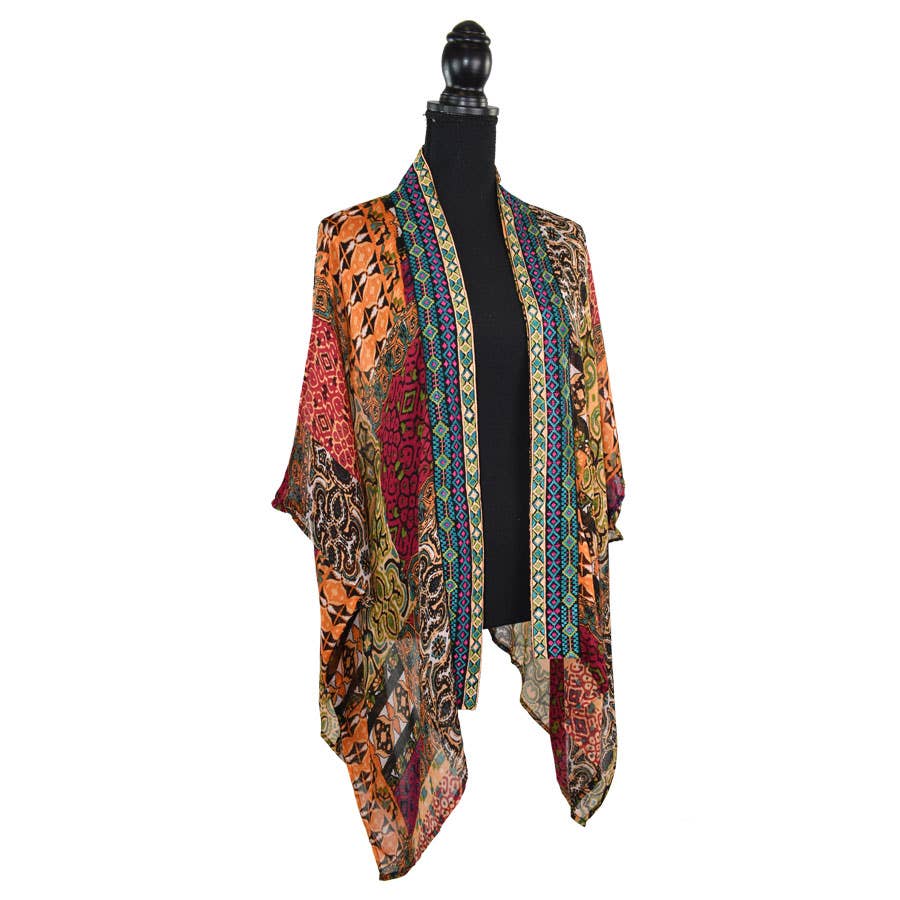 Dasha Geo Print Kimono for wholesale by Dupatta Designs