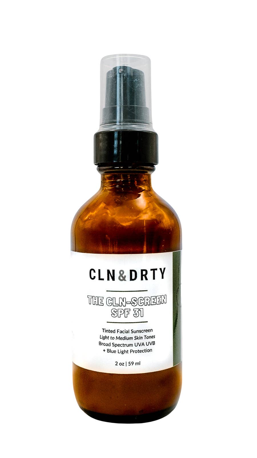 CLN&DRTY Natural Skincare - Wholesale Sunscreen - The CLN-Screen - Mineral Tinted Sunscreen - SPF 311