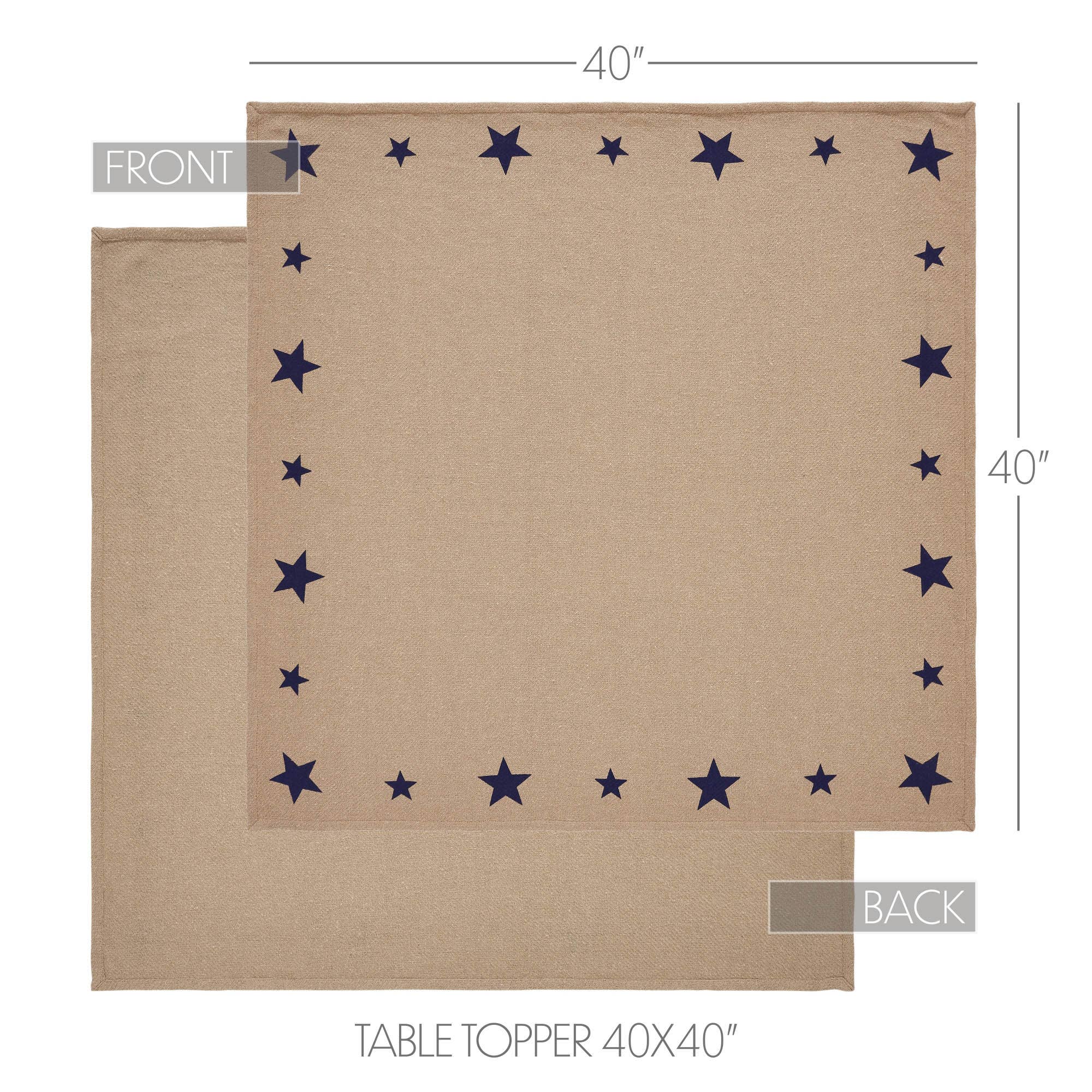 VHC Brands - Wholesale Tablecloth - My Country Table Topper 40x403