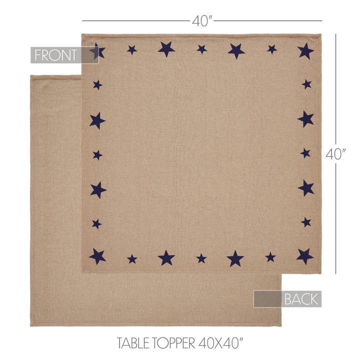 VHC Brands - Wholesale Tablecloth - My Country Table Topper 40x403