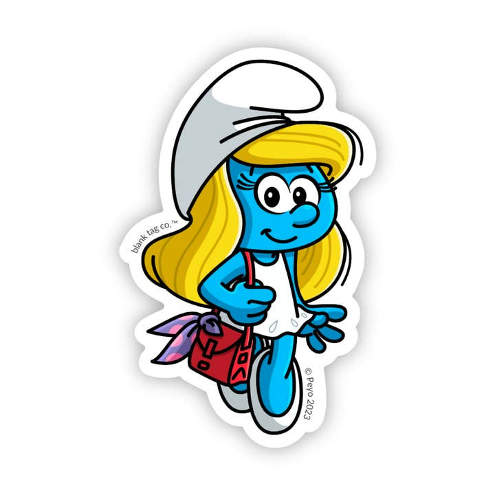 The Smurfette Sticker for wholesale by Blank Tag Co. Stickers - Waterproof Stickers