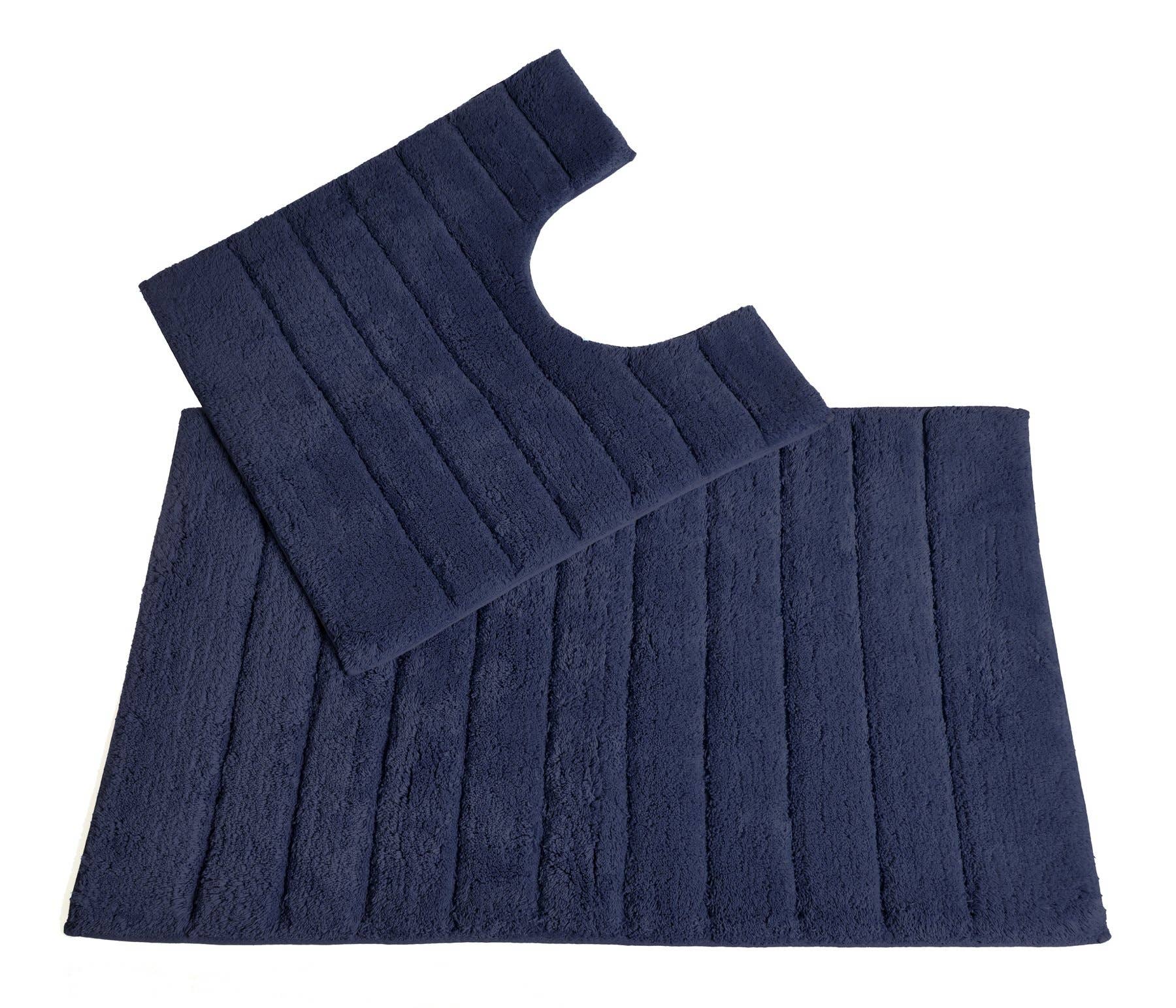 Allure Bath Fashions - Wholesale Bath Mat Set - Luxury Bath Mat and Toilet Pedestal Mat Set in Ribbed Design18