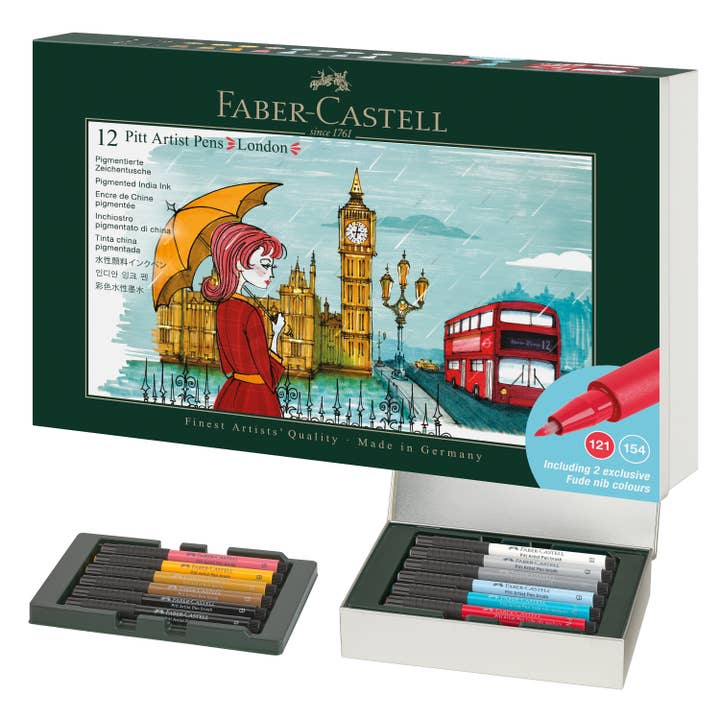 12 Ct Pitt Artist Pen Limited Edition City Gift Set - London for wholesale by Faber-Castell / Creativity for Kids