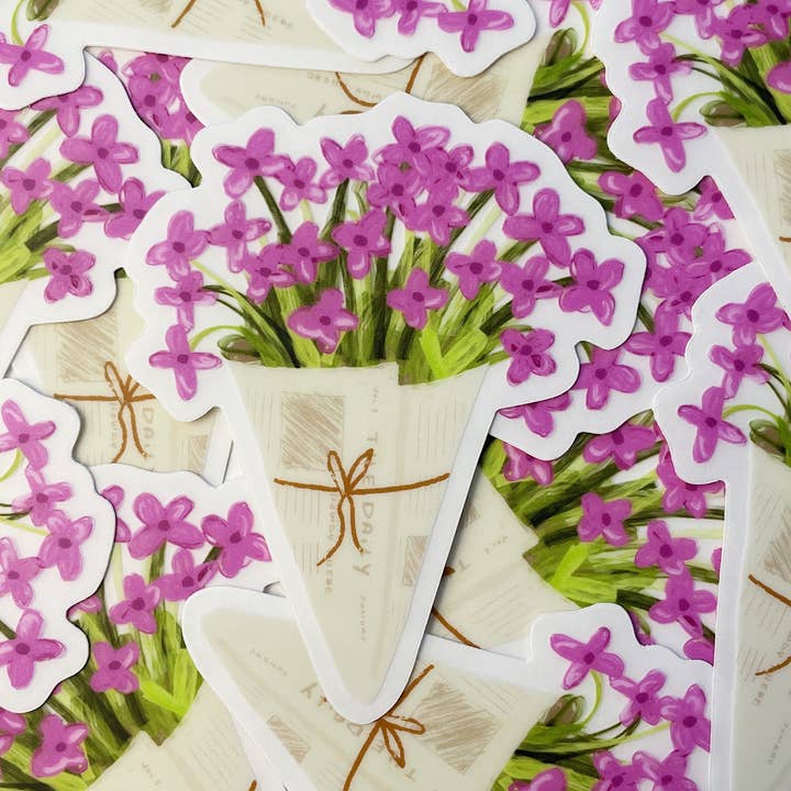 Forage and Roam Design Co., LLC - Wholesale Sticker - Flower Bundle Sticker
