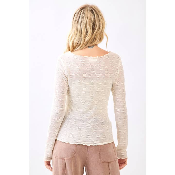 mittoshop - Wholesale Knit Top - Women's - MINI FLORAL LACE BOAT NECK LONG SLEEVE TOP3