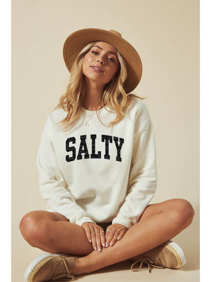 OAT COLLECTIVE - Wholesale Graphic Sweatshirt - Women's - SALTY Graphic Sweatshirt