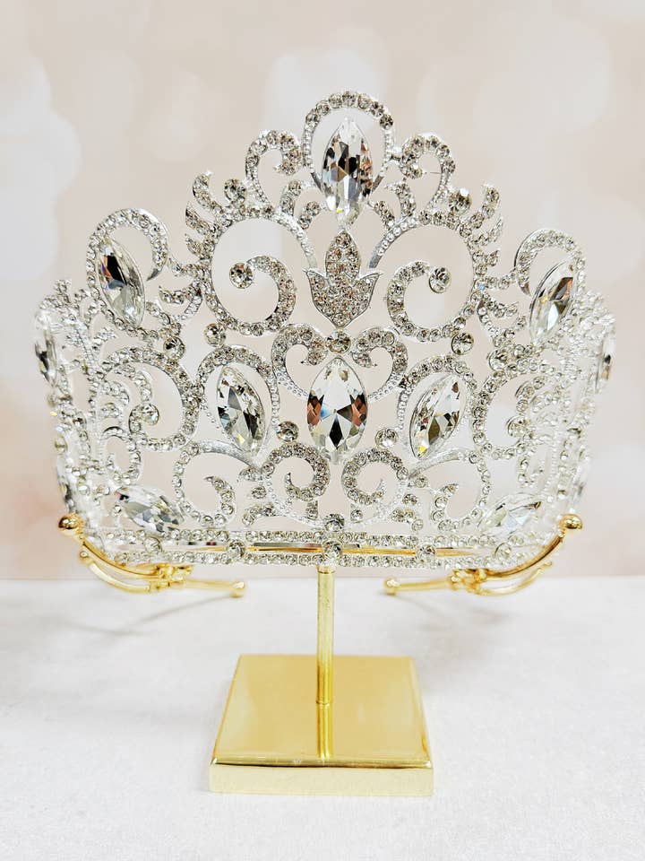 Heimkehr-Abschlussball-Kopfschmuck, Geburtstagskrone, Silberkrone für den Großhandel von Happy Dream Gifts