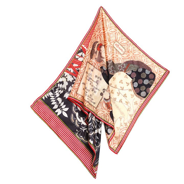 Japanese scarf for wholesale by Hellen van Berkel HeartMadePrints
