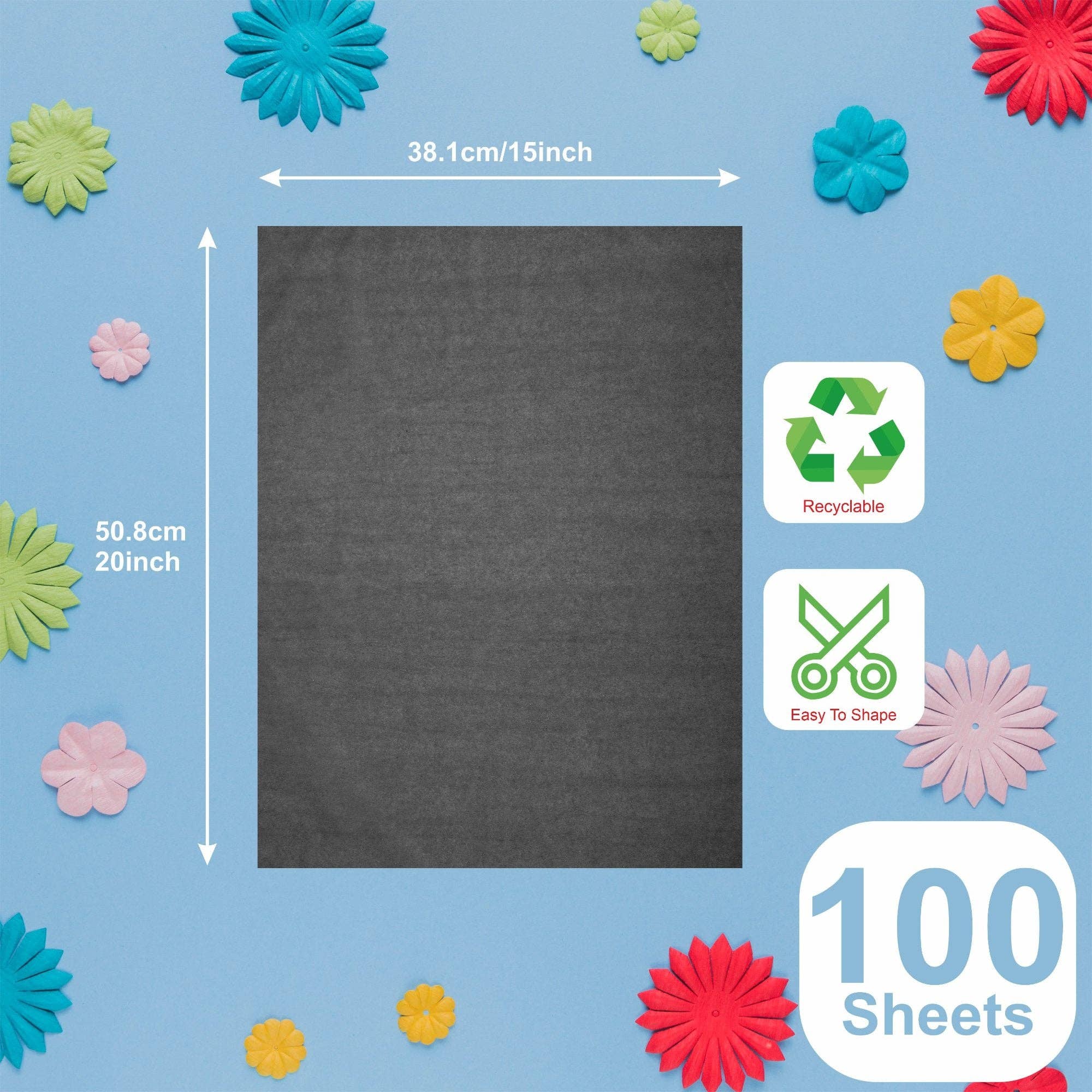 Purple Papers - Wholesale Tissue Paper - Black Gift Tissue Paper 15"x20" Pack of 5 - 500 Sheets4