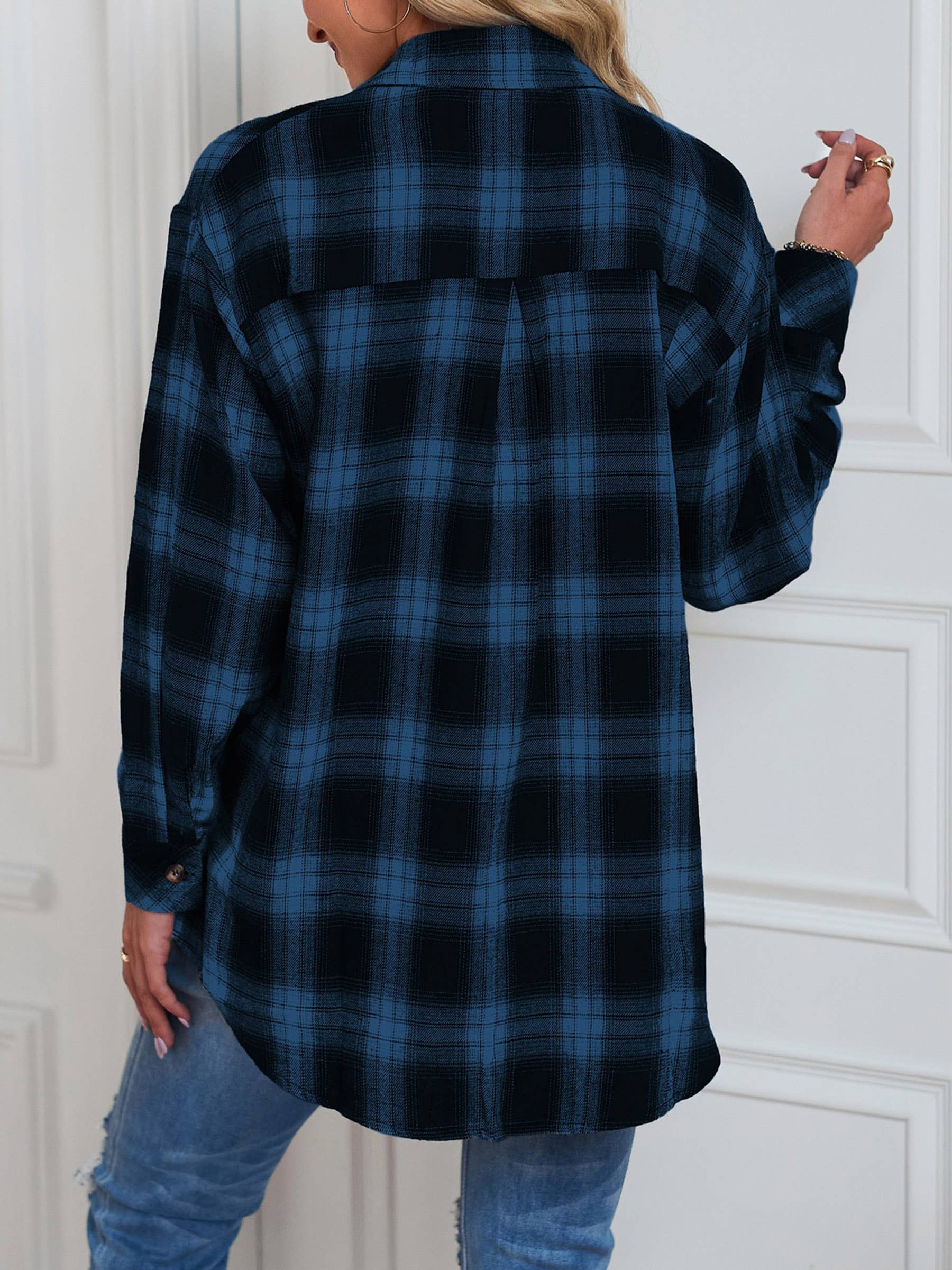 Wholesalesir - Wholesale Shirt - Women's - Casual Loose Checkered Shirt6