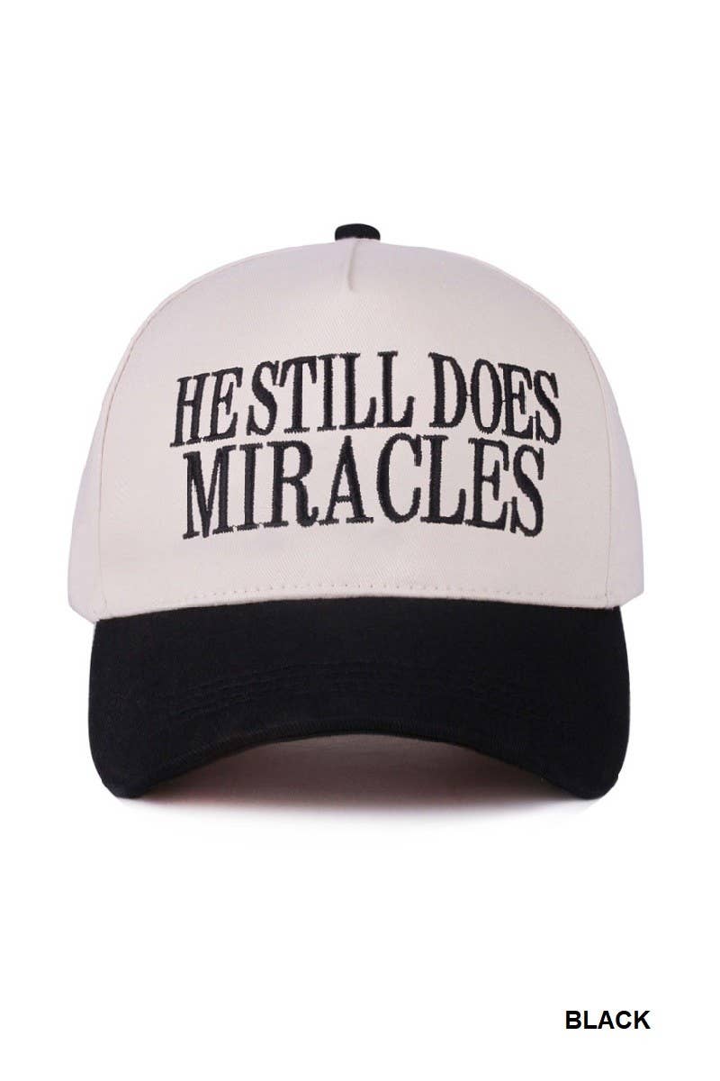 Vanilla Monkey - Wholesale Baseball Cap - Women's - He Still Does Miracles Two Tone Canvas Cotton Cap10