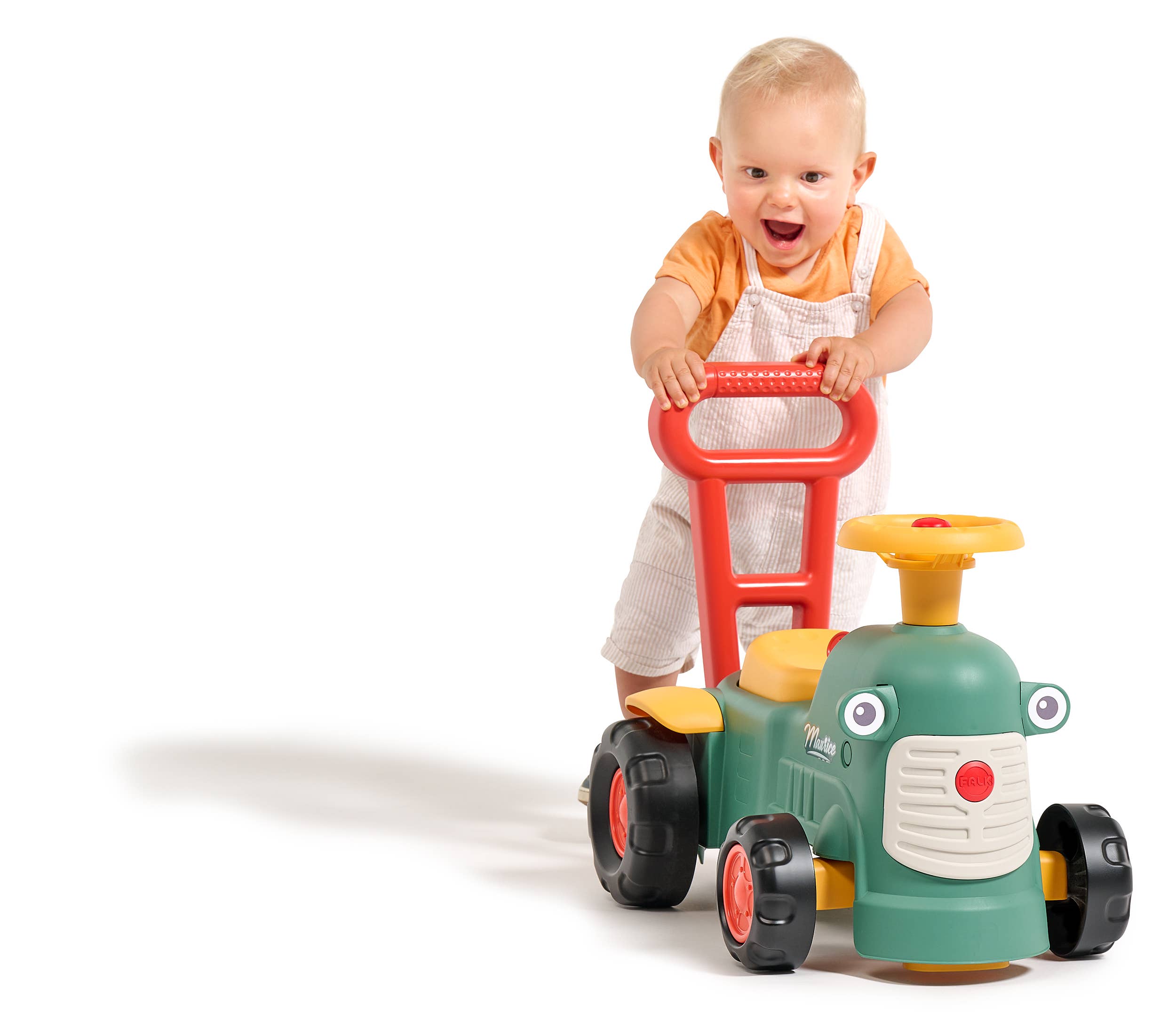 American Hobbies & Merchandising - Wholesale Toy Car/Truck - Kids - Falk Maurice Push Walker Ride-on W/ Trailer 1-3 Years FA901C8