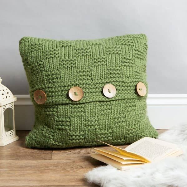 Wool Couture Company - Vente Accessoire de tricot/crochet - Kit de tricot pour housse de coussin en natté
