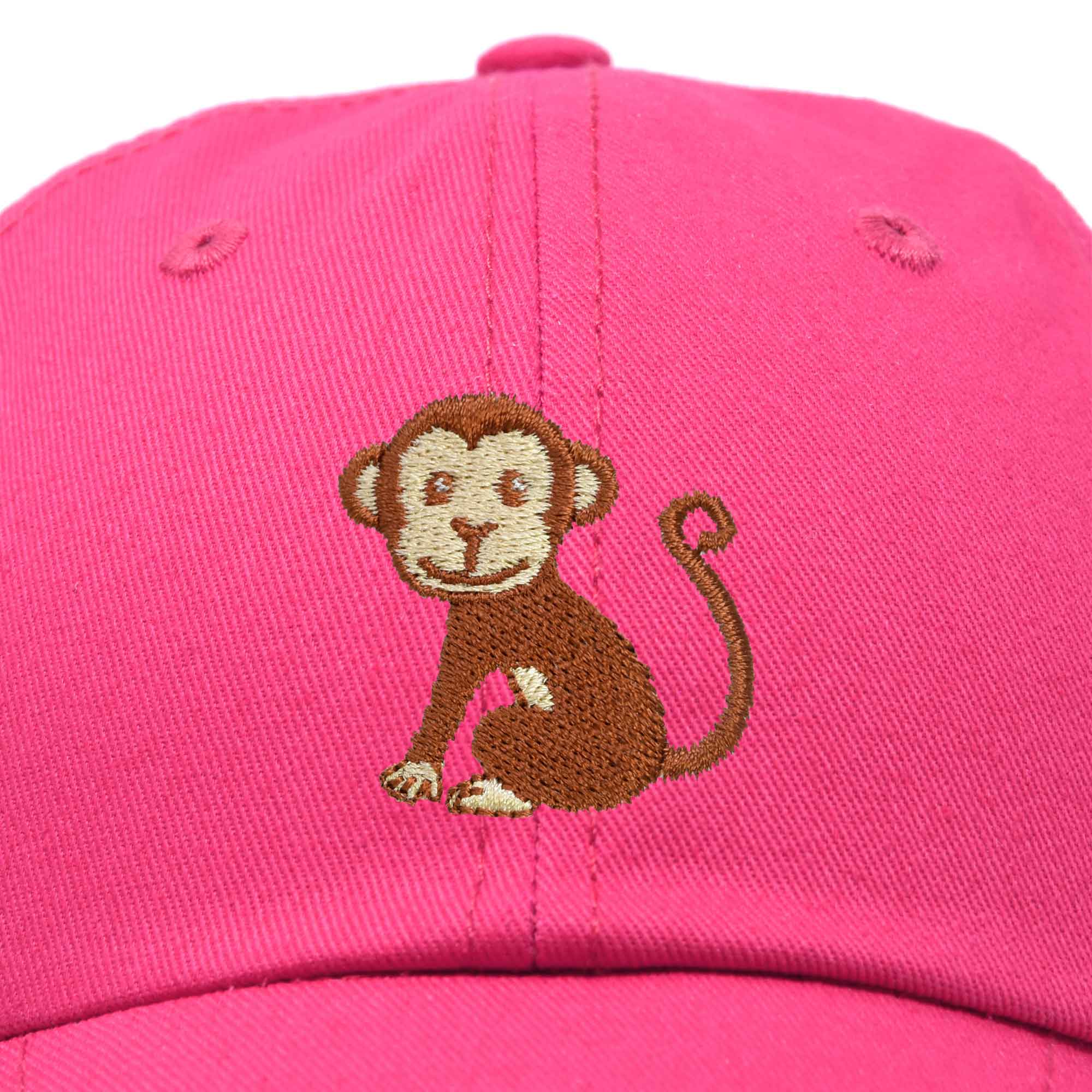 Dalix – Großhandel Basecap – Kinder – DALIX Cute Monkey Kinderhut bestickte Ballkappe Mädchen Jungen5