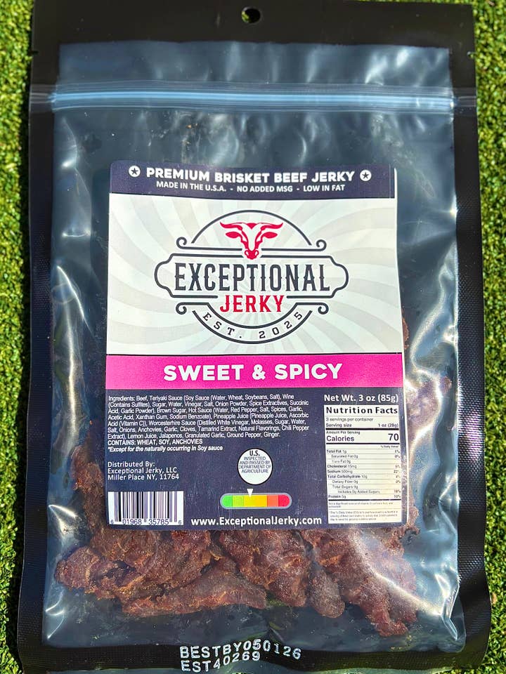 Sweet & Spicy for wholesale by Exceptional Jerky LLC