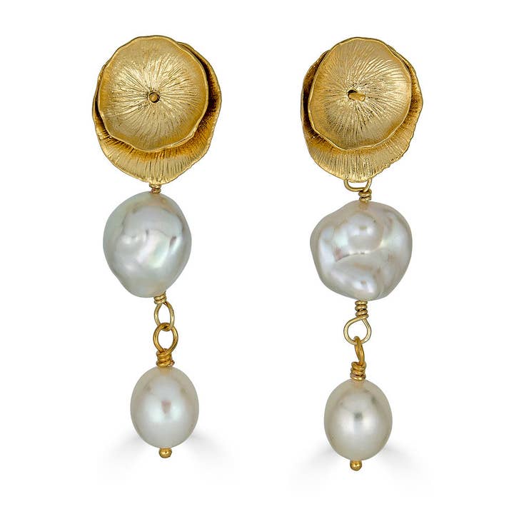 Keshi Pearl Earring for wholesale by Loni Paul Jewelry