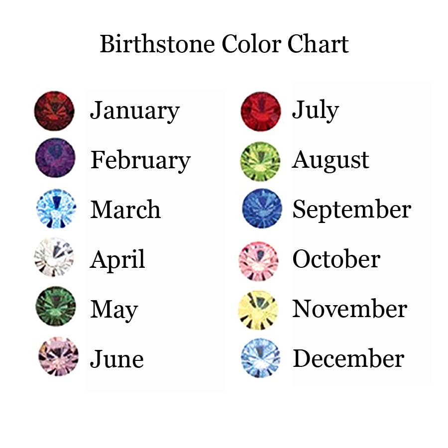 Cherished Moments - Wholesale Band/gestapelde ring - Sterling zilveren geboortesteen babyring voor meisjes, 12 stuks Instellen7