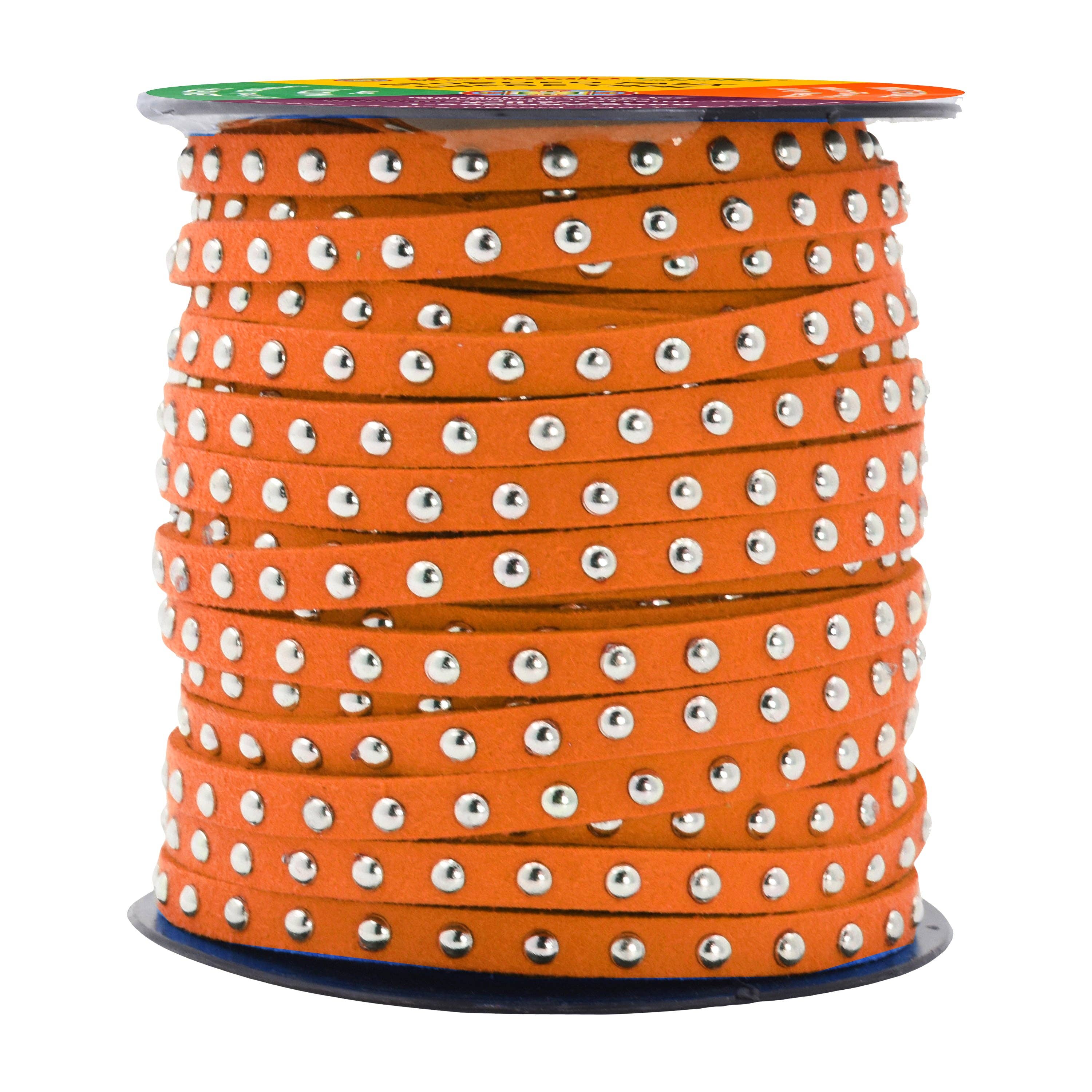 Mandala Crafts - Wholesale Craft supplies - 5mm Studded Faux Suede Cord Rope for Jewelry Making16