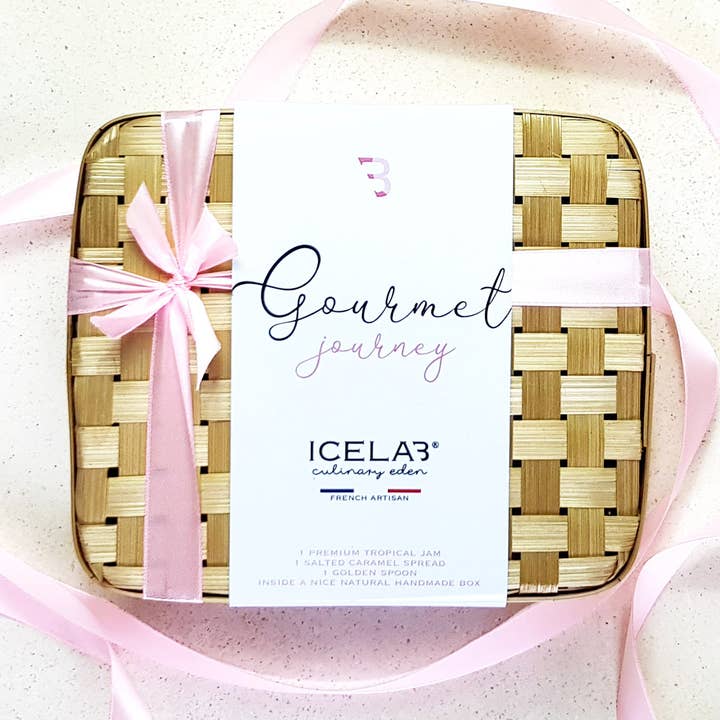 Icelab - Venta al por mayor Mermelada/gelatina - Combinación de mermeladas tropicales, cesta de regalo gourmet0