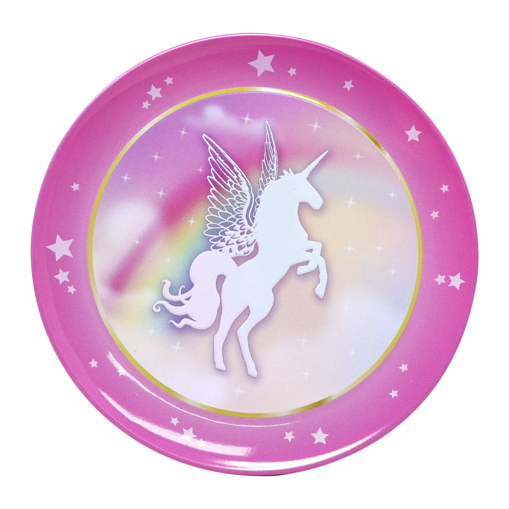 Pink Poppy USA - Wholesale Toy Feeding Set - Kids - Unicorn Dreamer 9 Piece Tin Tea Set in Carry Case2