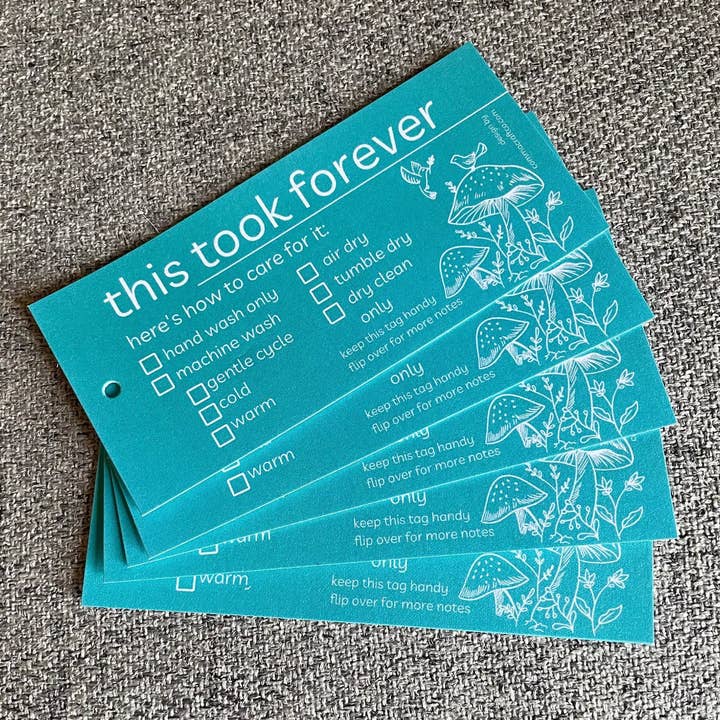 Gift Tag Labels for Handmade Knitting Sewing Crochet Quilt for wholesale by Comma Craft Co