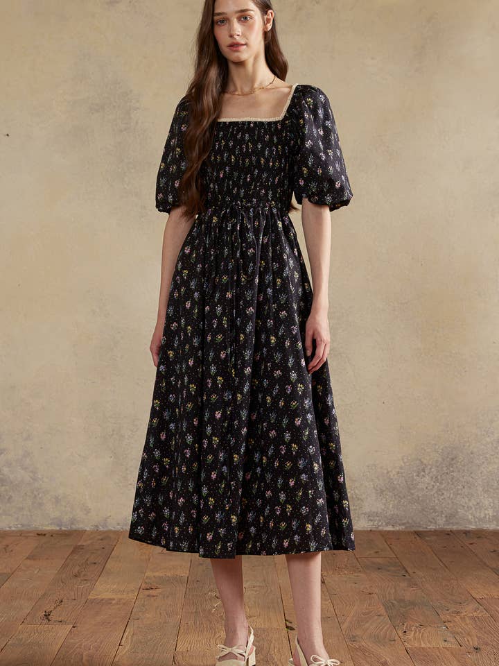 RP2987 - Twilight Posy Smocked Dress for wholesale by ROSIE POSIE