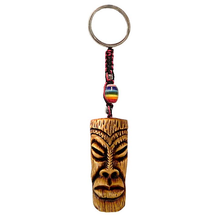 Pichincha - Wholesale Keychain - Unisex - Lono Tiki Head Durepox Resin Figurine Keychain