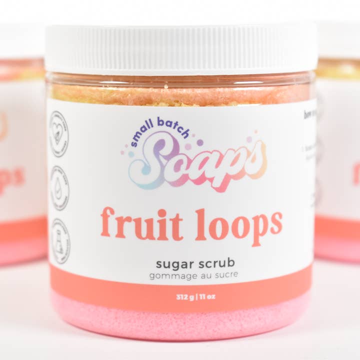 Small Batch Soaps - Wholesale Body Scrub/Exfoliant - Fruit Loops Sugar Scrub